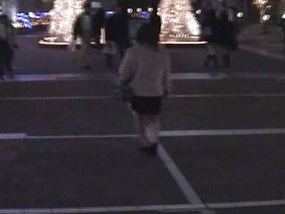 Candid episode of a cute Japanese babe caught going for a walk